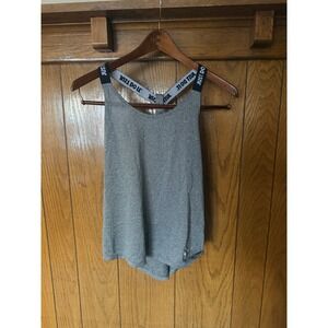 Nike Dri-FIT Tank Top Gray Just Do It Elastic Strap Racerback Womens Medium